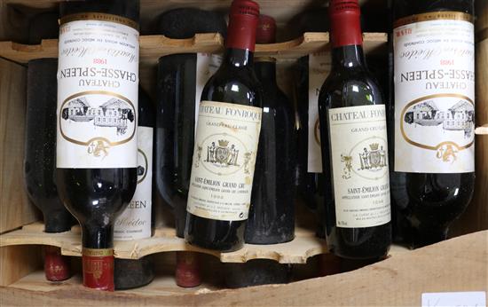 Eight bottles of Chateau Chasse-spleen, 1988 and two bottles of Chateau Fonroque, 1994